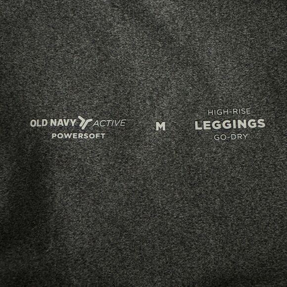 Old Navy Power Soft High Rise Go Dry Yoga Leggings Women's Size Medium - Picture 3 of 8